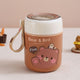 Bear Vacuum Food Jar - Stainless Steel with Spoon (450ml) - Twisoo