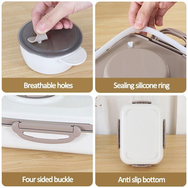 Bento - Steel Lunchbox, Spill - Proof for Teenagers and Adults - Twisoo