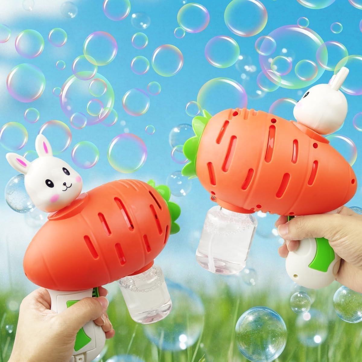Bunny Bubble Gun - Radish Design, Automatic Bubble Blower for Kids - Twisoo