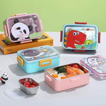 Cartoon Themed - Bento Stainless Steel Lunch Box for Kids - Twisoo