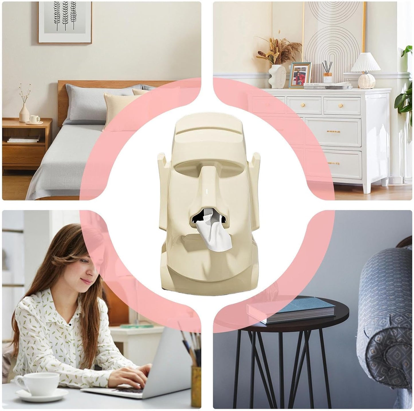 Twisoo Modern Plastic Tissue Box –