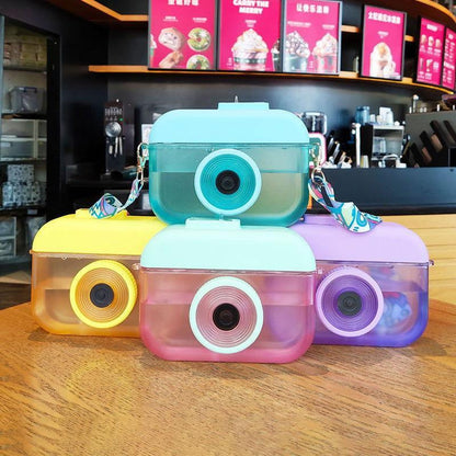 Creative Camera Outdoor Water Bottle for Kids with Portable Strap - Twisoo