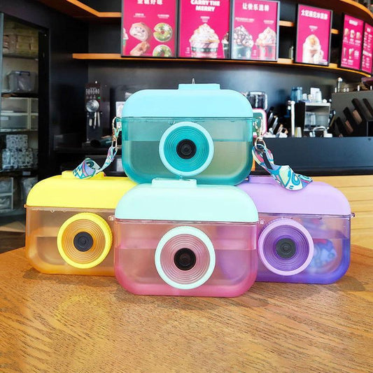 Creative Camera Outdoor Water Bottle for Kids with Portable Strap - Twisoo