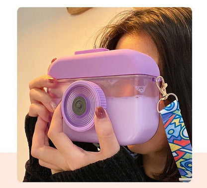Creative Camera Outdoor Water Bottle for Kids with Portable Strap - Twisoo
