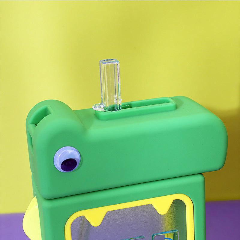 Creative Dino Water Bottle for Kids with Portable Strap - Twisoo