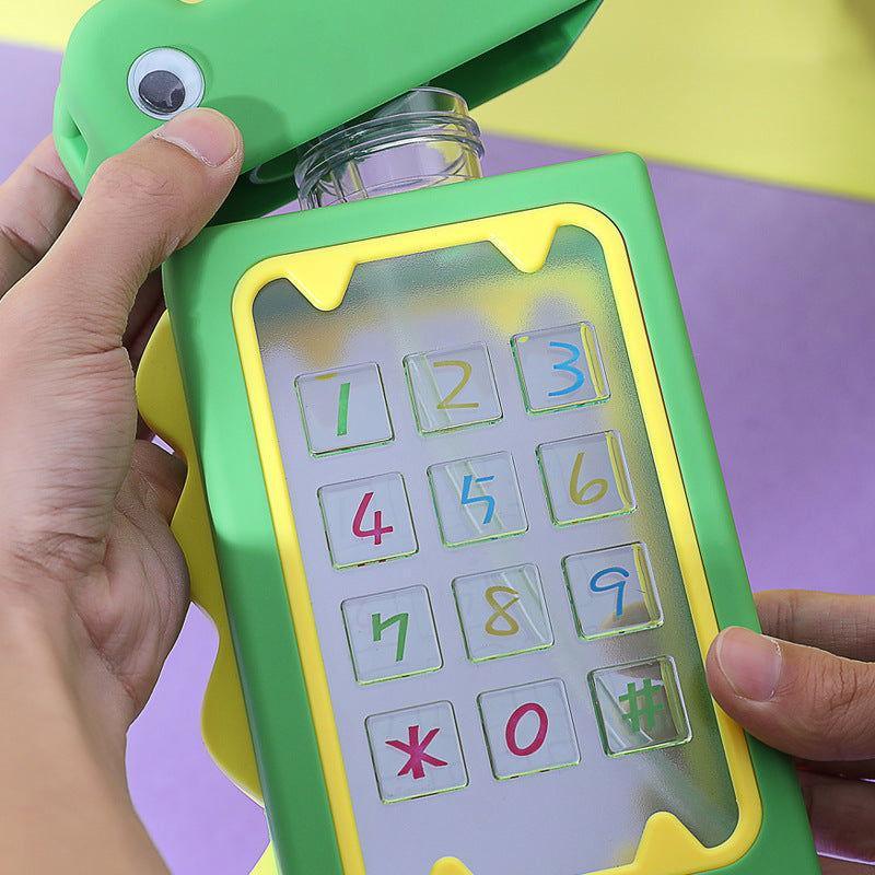 Creative Dino Water Bottle for Kids with Portable Strap - Twisoo