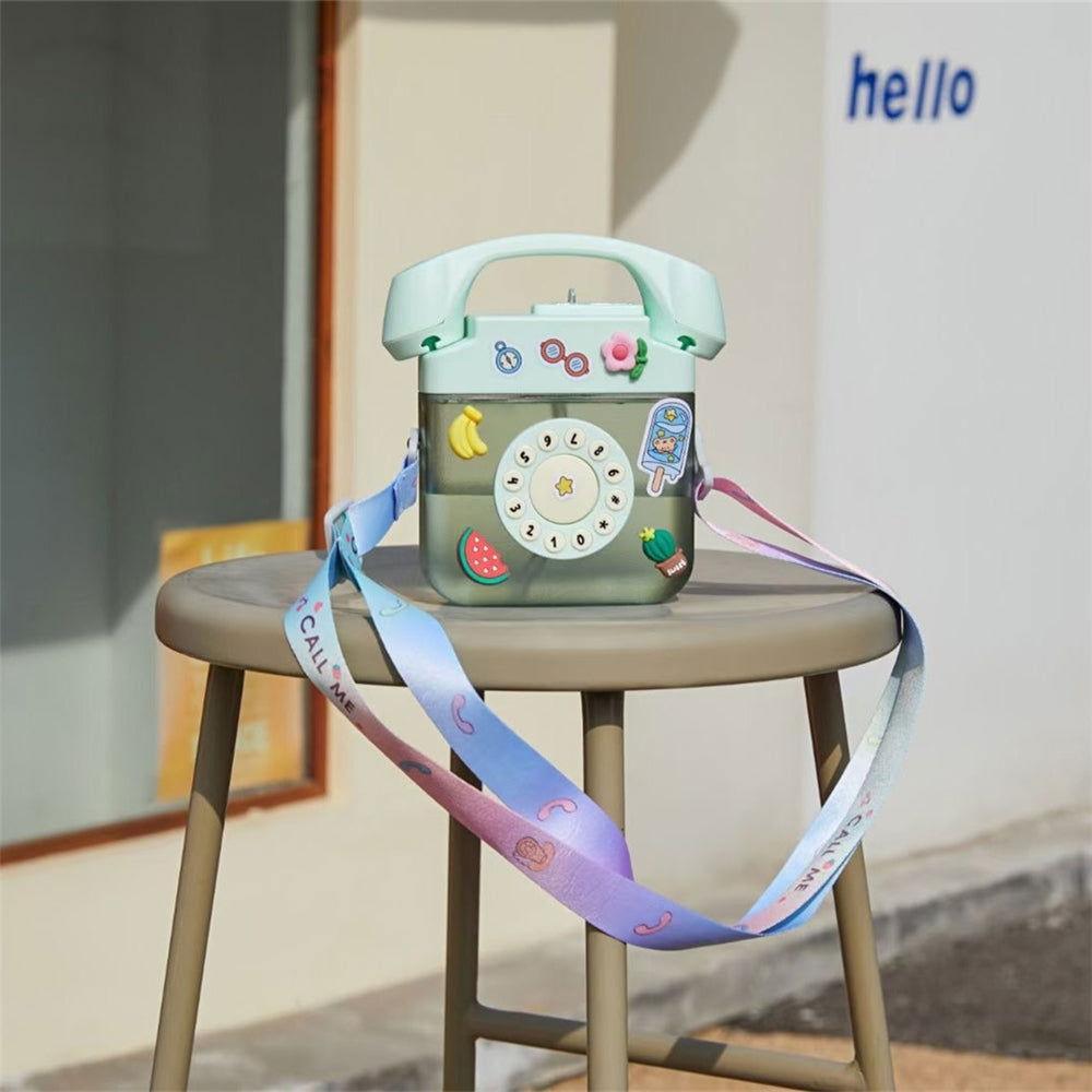 Creative Telephone Shape Water Cup with Straw for Children - Twisoo