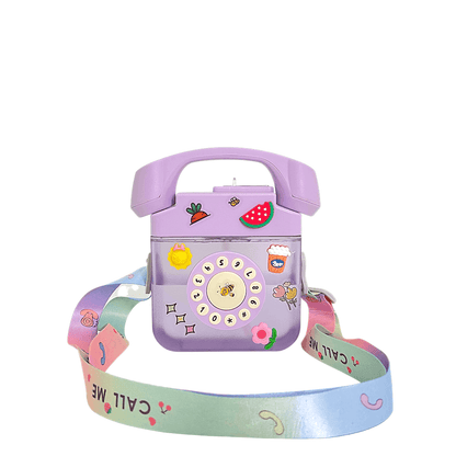 Creative Telephone Shape Water Cup with Straw for Children - Twisoo