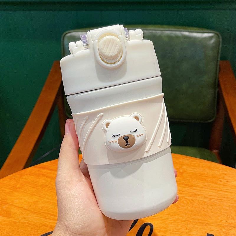 Cute 450 ML Bear Thermal Coffee & Water Cup for Office and Home - Twisoo