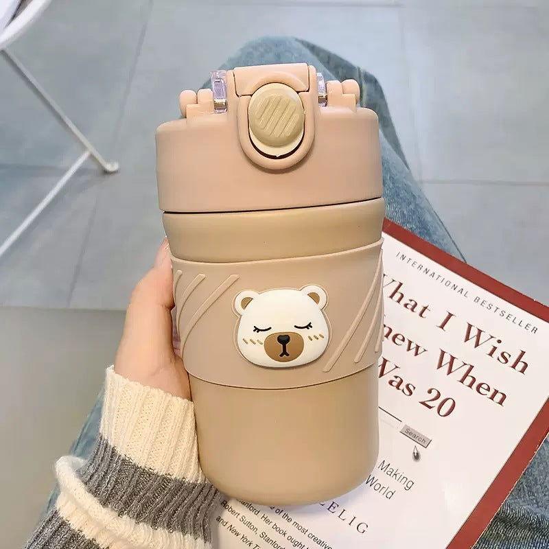 Cute 450 ML Bear Thermal Coffee & Water Cup for Office and Home - Twisoo