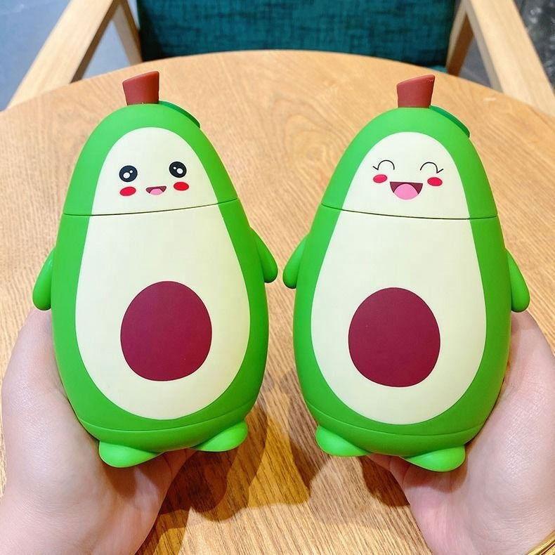 Cute Avocado Double Layer Portable Water Cup with Strap 🥑 - Twisoo