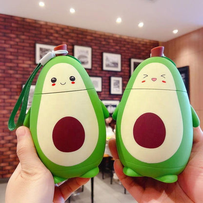 Cute Avocado Double Layer Portable Water Cup with Strap 🥑 - Twisoo