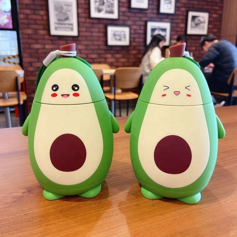 Cute Avocado Double Layer Portable Water Cup with Strap 🥑 - Twisoo