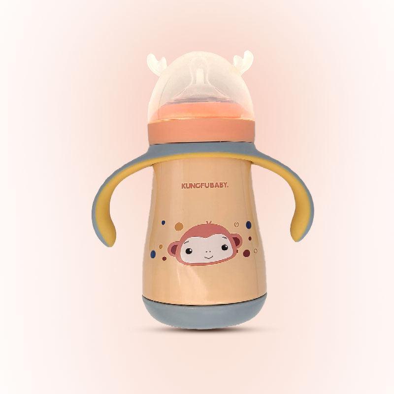 Cute Baby Milk Bottle for Feeding Milk Babies and Kids (Steel) - Twisoo