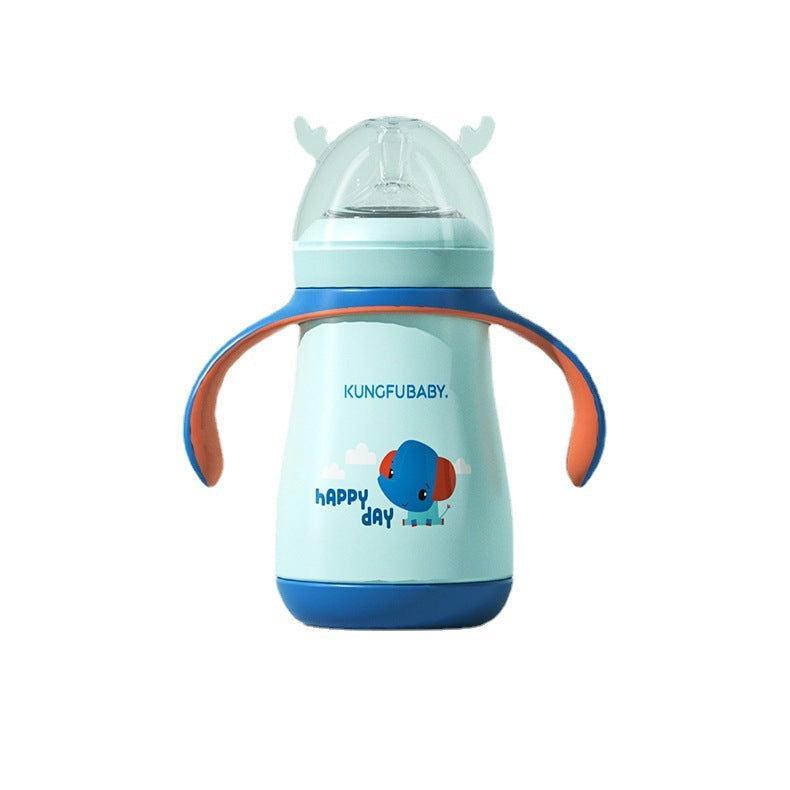 Cute Baby Milk Bottle for Feeding Milk Babies and Kids (Steel) - Twisoo