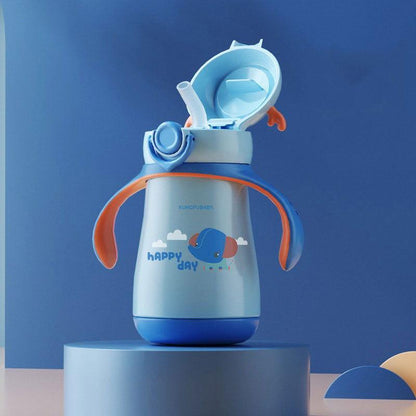 Cute Baby Milk Bottle for Feeding Milk Babies and Kids (Steel) - Twisoo