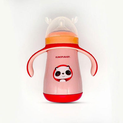 Cute Baby Milk Bottle for Feeding Milk Babies and Kids (Steel) - Twisoo