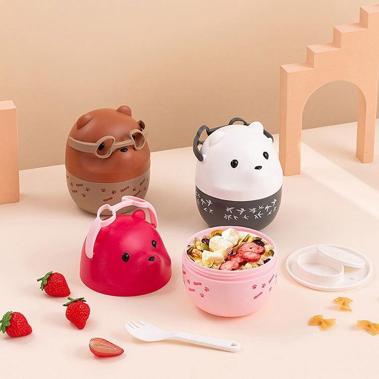 Cute Bear Portable - Double Layer Lunch Box for Kids - Twisoo