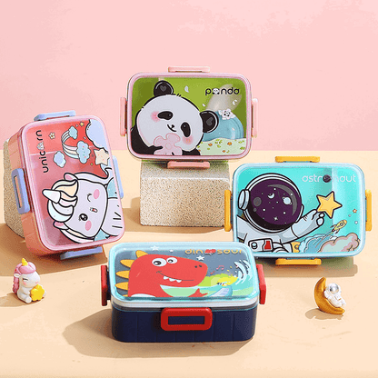 Cute Dino Plastic Bento Lunch Box for Kids - Twisoo
