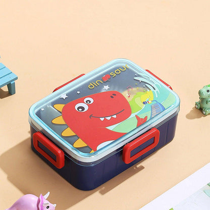 Cute Dino Plastic Bento Lunch Box for Kids - Twisoo