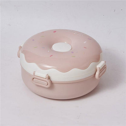 Cute Donut Plastic Bento Lunch Box for Kids 🍩 - Twisoo