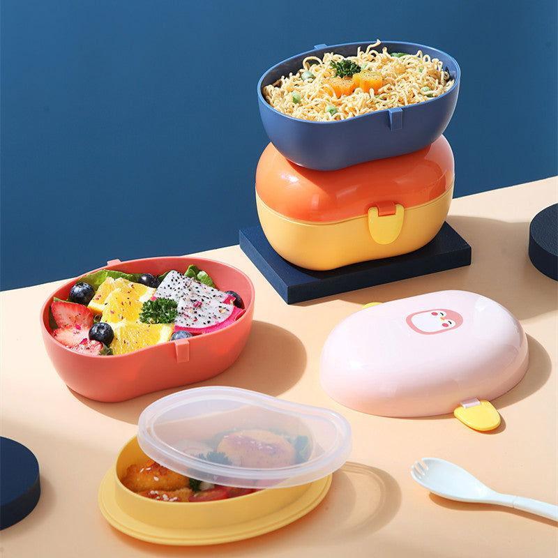 Cute Duck Plastic Lunch Box for Kids 🦆 - Twisoo