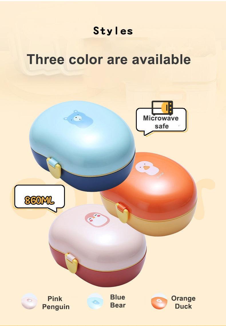 Cute Duck Plastic Lunch Box for Kids 🦆 - Twisoo