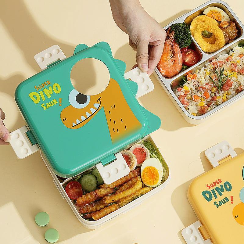 Dino Eye - Spill Free Steel Lunch Box - Twisoo