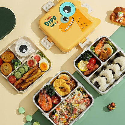 Dino Eye - Spill Free Steel Lunch Box - Twisoo