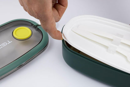 Double Decker Bento Steel Lunch Box with Compartments for Kids - Twisoo