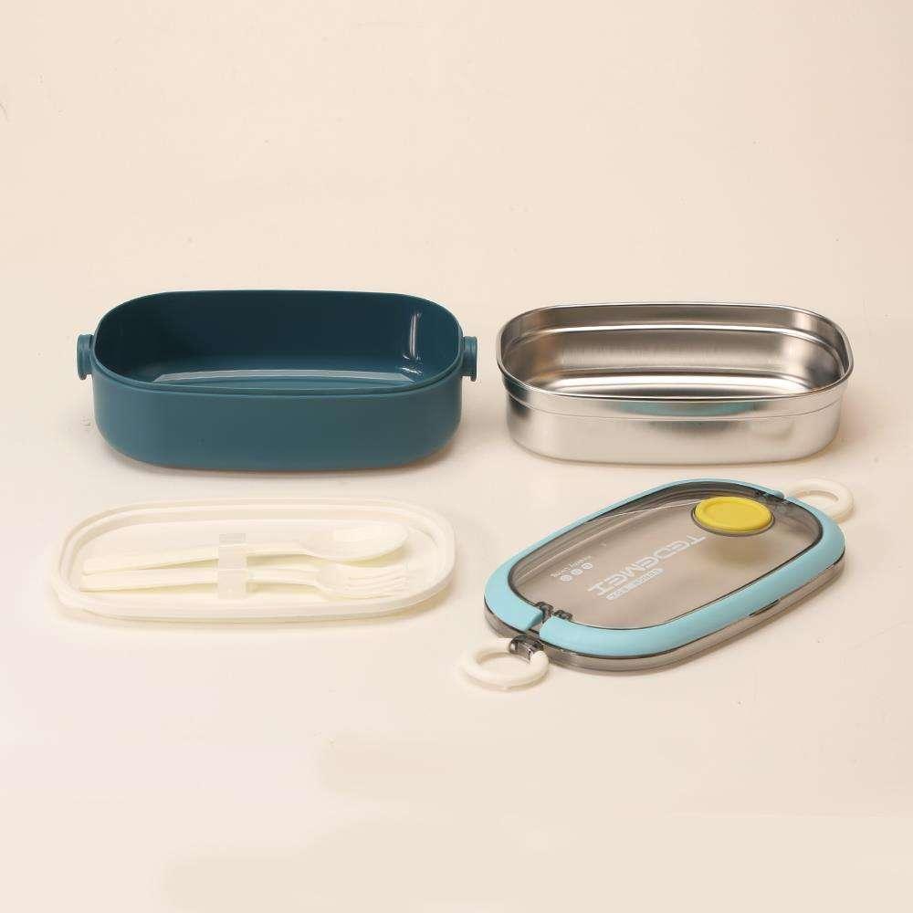 Double Decker Bento Steel Lunch Box with Compartments for Kids - Twisoo