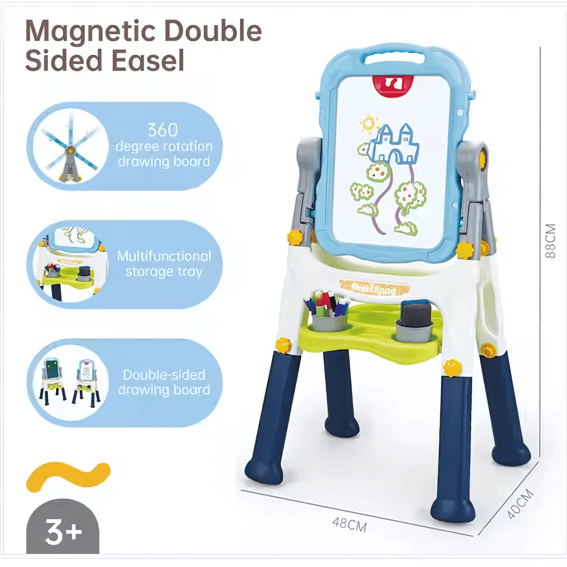 Double - Sided Kids Drawing Board Toy for Toddlers - Twisoo
