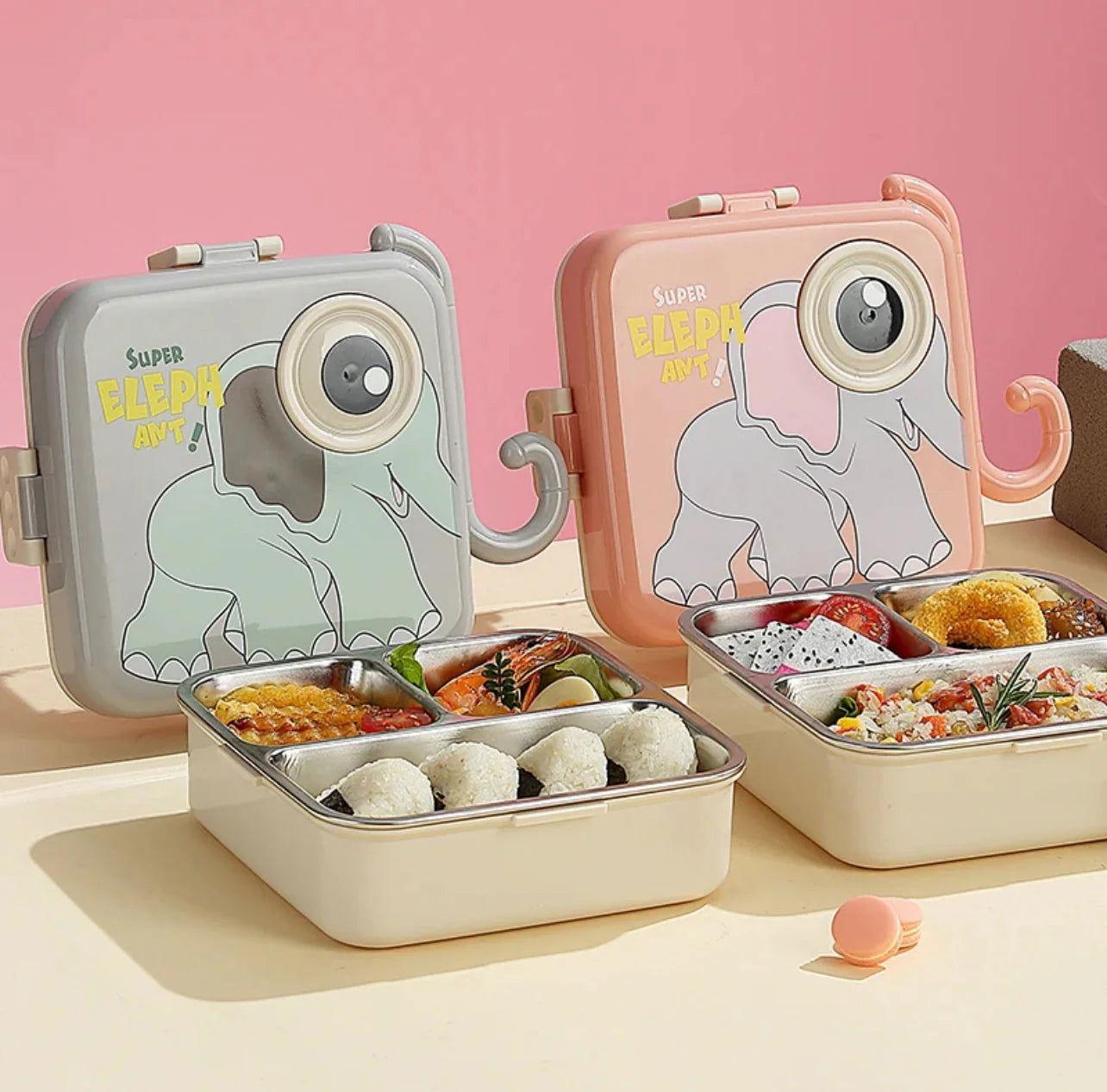 Elephant Eye - Spill Free Steel Lunch Box for Kids - Twisoo