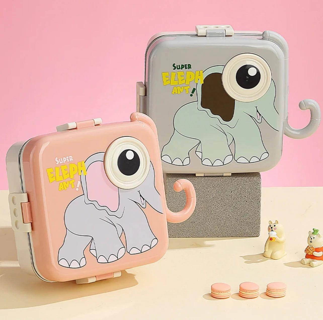 Elephant Eye - Spill Free Steel Lunch Box for Kids - Twisoo