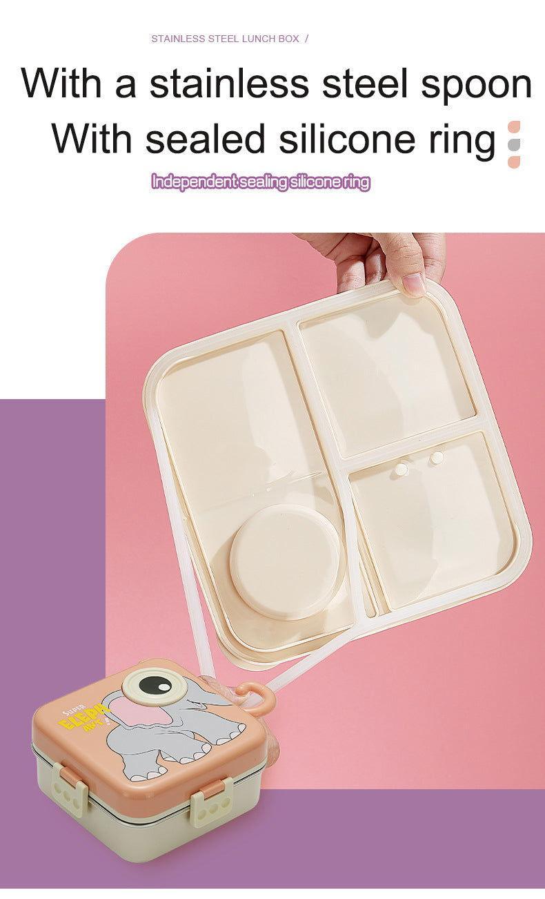 Elephant Eye - Spill Free Steel Lunch Box for Kids - Twisoo