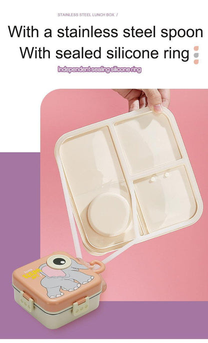 Elephant Eye - Spill Free Steel Lunch Box for Kids - Twisoo
