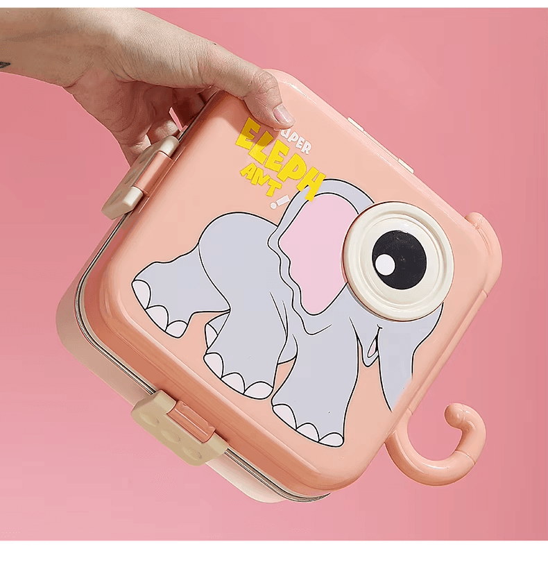 Elephant Eye - Spill Free Steel Lunch Box for Kids - Twisoo