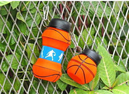 Foldable Silicone Sports Water Bottle – Basketball/Tennis Design 🏀🎾 - Twisoo
