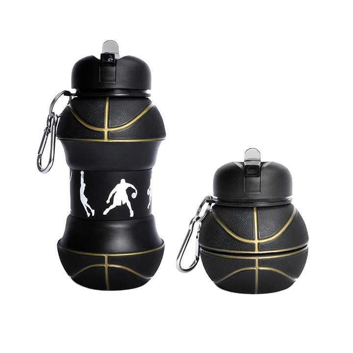 Foldable Silicone Sports Water Bottle – Basketball/Tennis Design 🏀🎾 - Twisoo