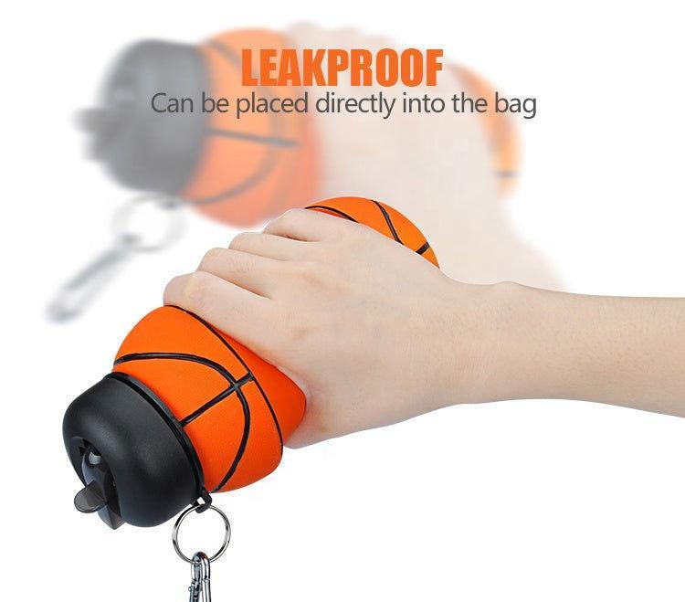 Foldable Silicone Sports Water Bottle – Basketball/Tennis Design 🏀🎾 - Twisoo