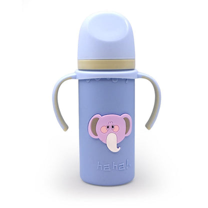 Glass Milk Bottle with Protective Silicone Case for Baby - Twisoo