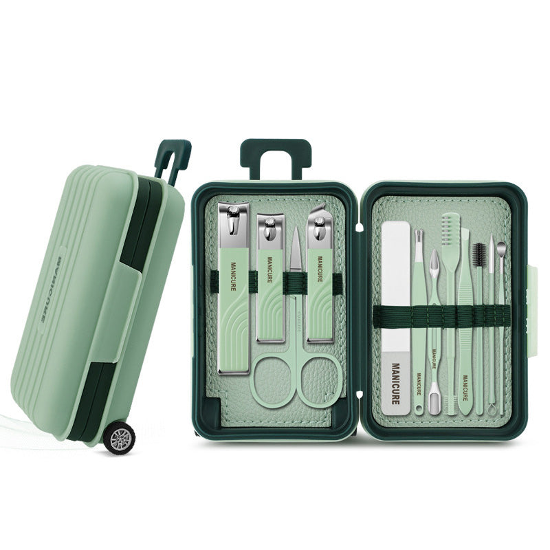 12-in-1 Stainless Steel Manicure Set – Portable Nail Clippers &amp; Beauty Tools Kit