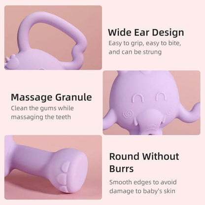 High Quality Elephant Shape Teether for Babies to Soothe their Gums - Twisoo