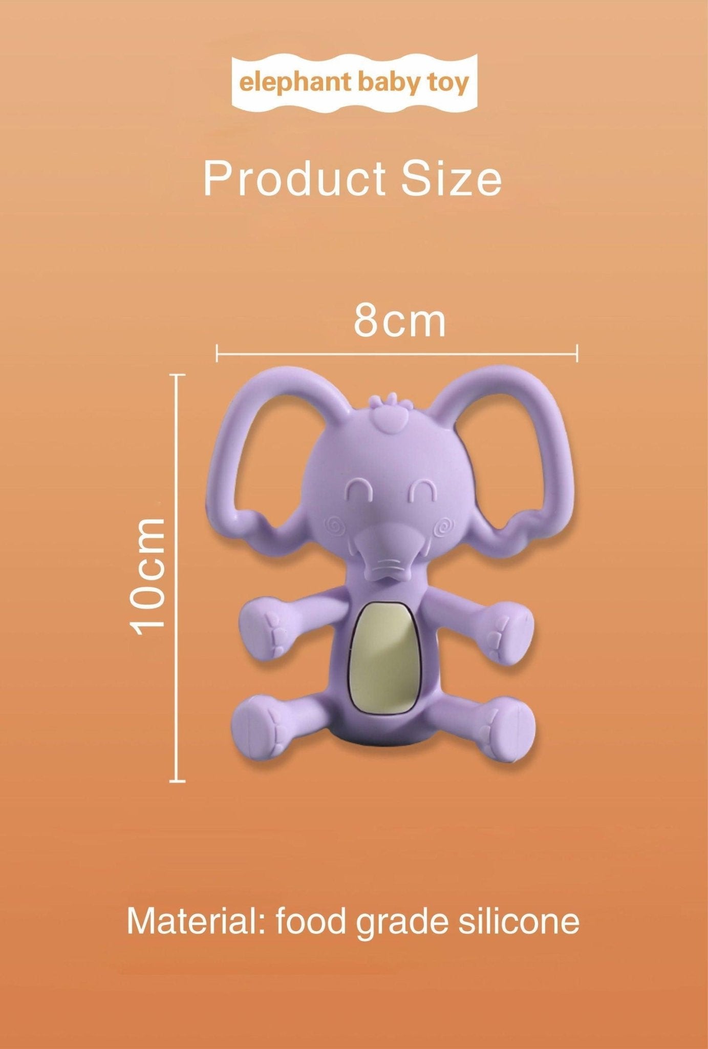 High Quality Elephant Shape Teether for Babies to Soothe their Gums - Twisoo
