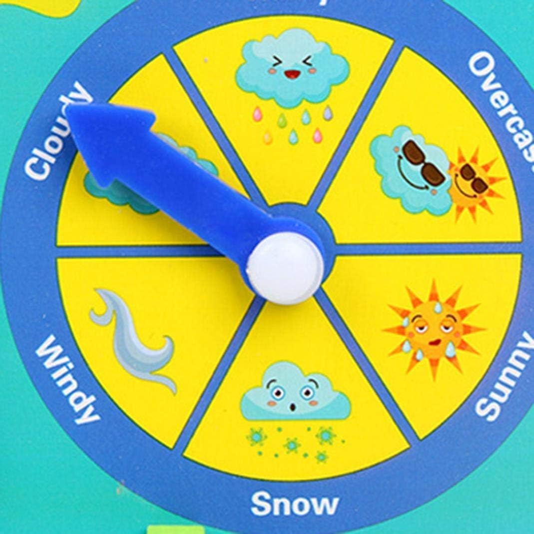 Montessori Wooden Calendar Clock Board for Kids – Multi-Functional Toy