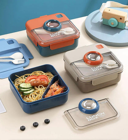 Kids Camera Design Lunch Box with Spoons - Twisoo