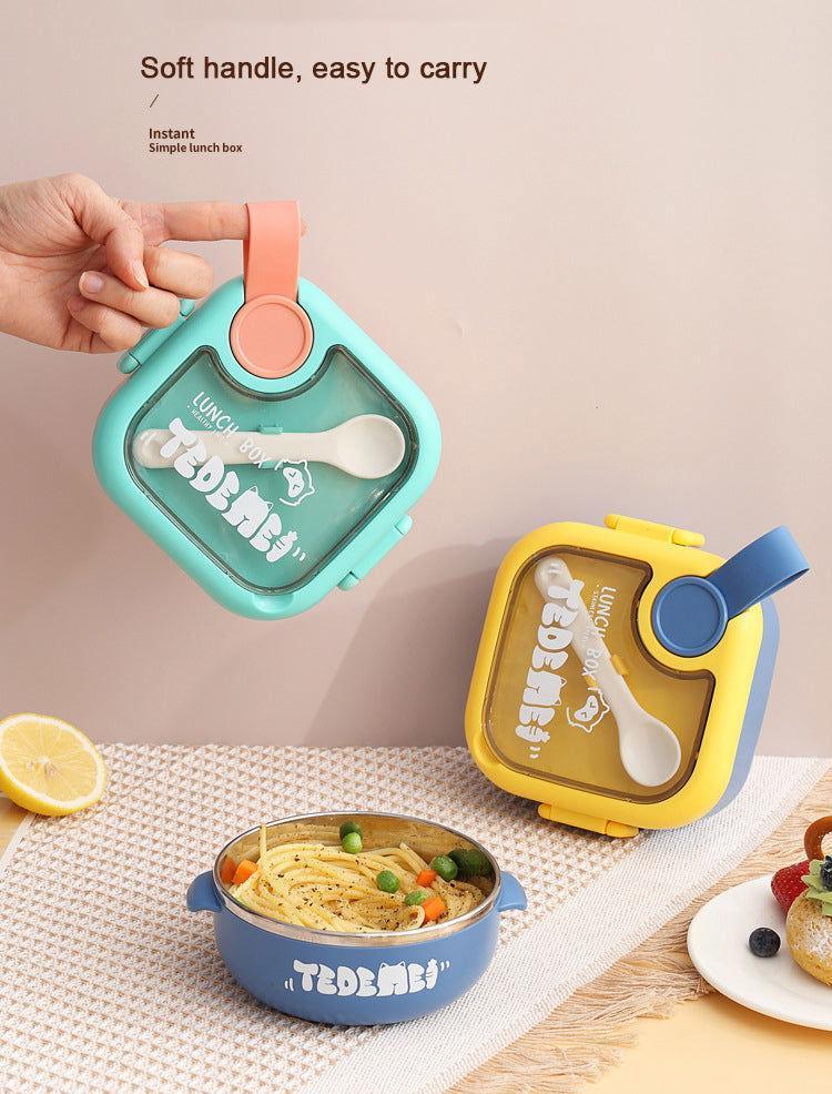 Kids Cereal Lunch Box with Steel Bowl and Spoon - Twisoo