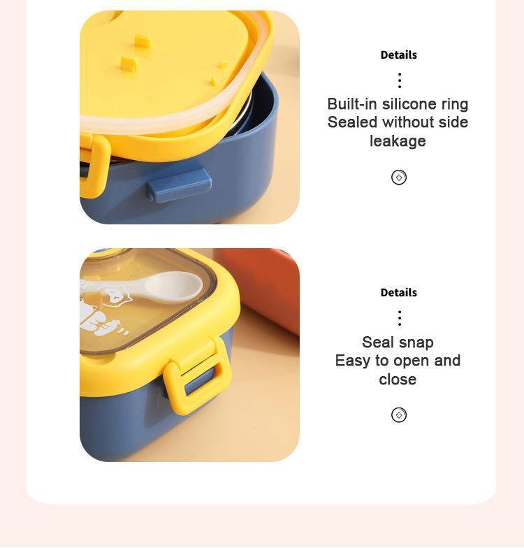 Kids Cereal Lunch Box with Steel Bowl and Spoon - Twisoo