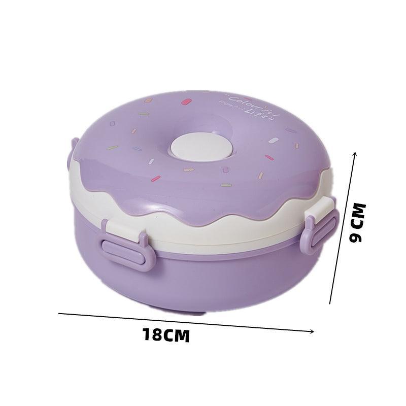 Kids Donut Design - Stainless Steel Lunch Box - Twisoo