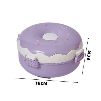 Kids Donut Design - Stainless Steel Lunch Box - Twisoo